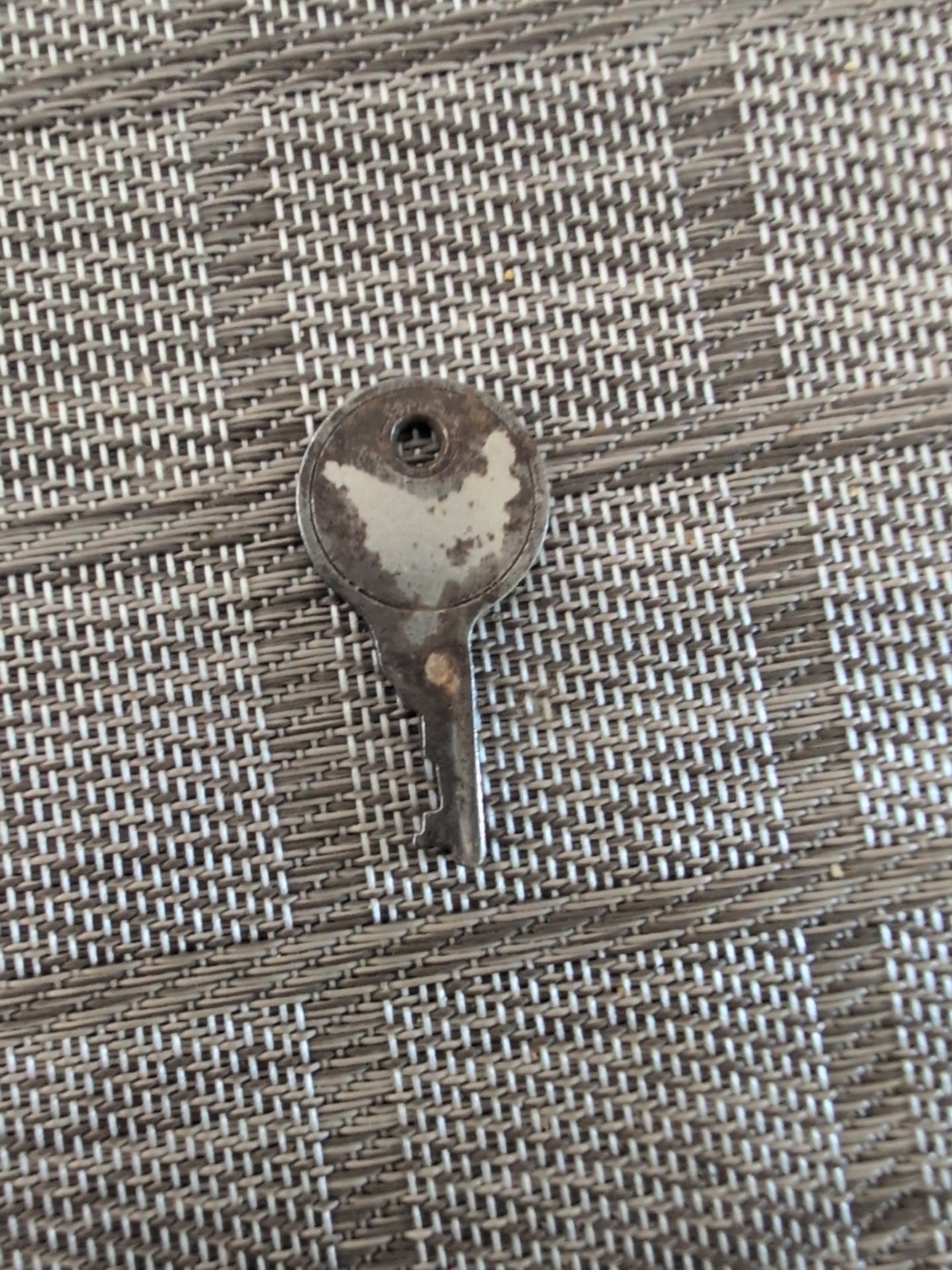Vintage Flat Steel Luggage Key