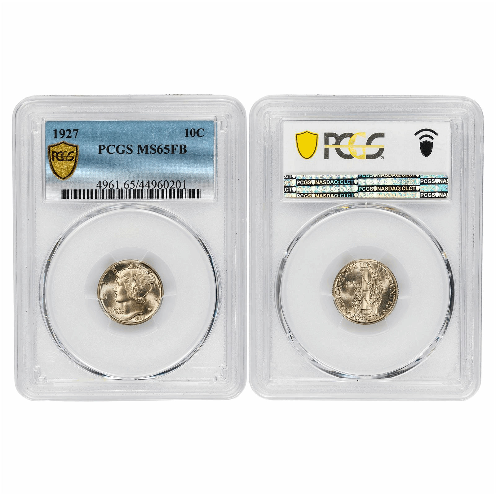 1927 Mercury Dime 10C PCGS MS 65 FB