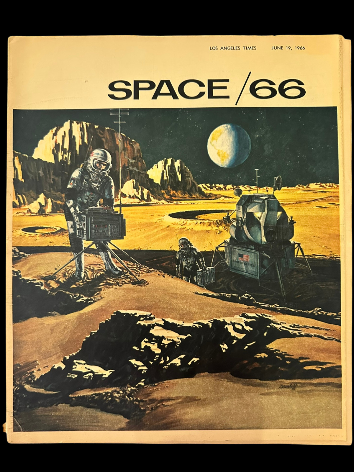 1966 SPACE/66 LA Times NASA Gemini Apollo Aerojet Special Vintage Collectible