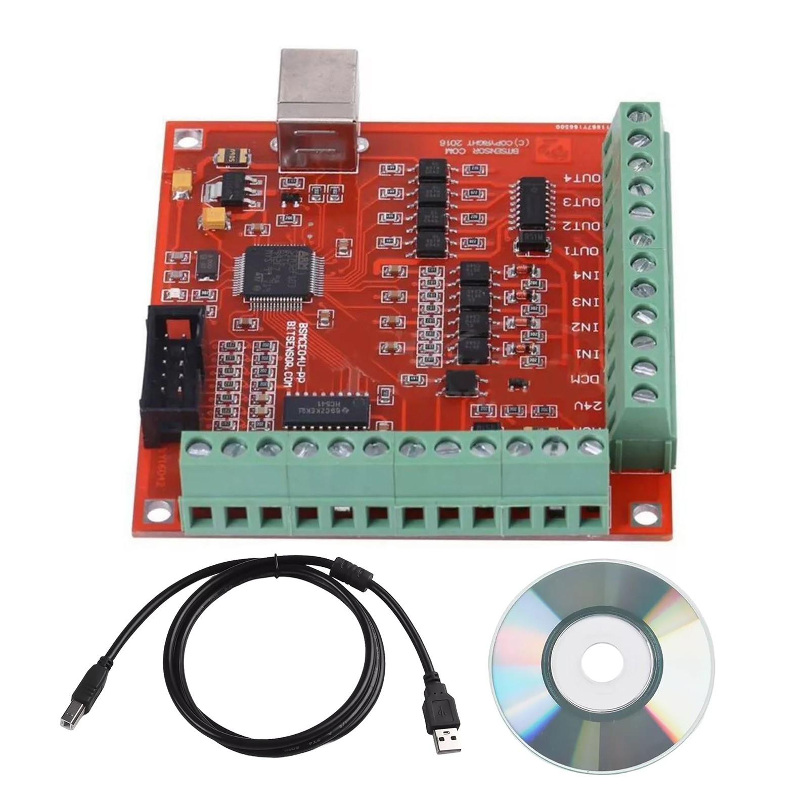 Plug&play CNC USB Breakout Board 4 Axis Interface Driver Controller For MACH 3