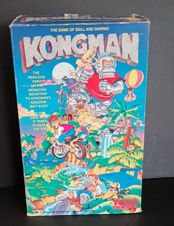 Vintage 1982 Tomy Kongman Game w Box Battery Operated Toy