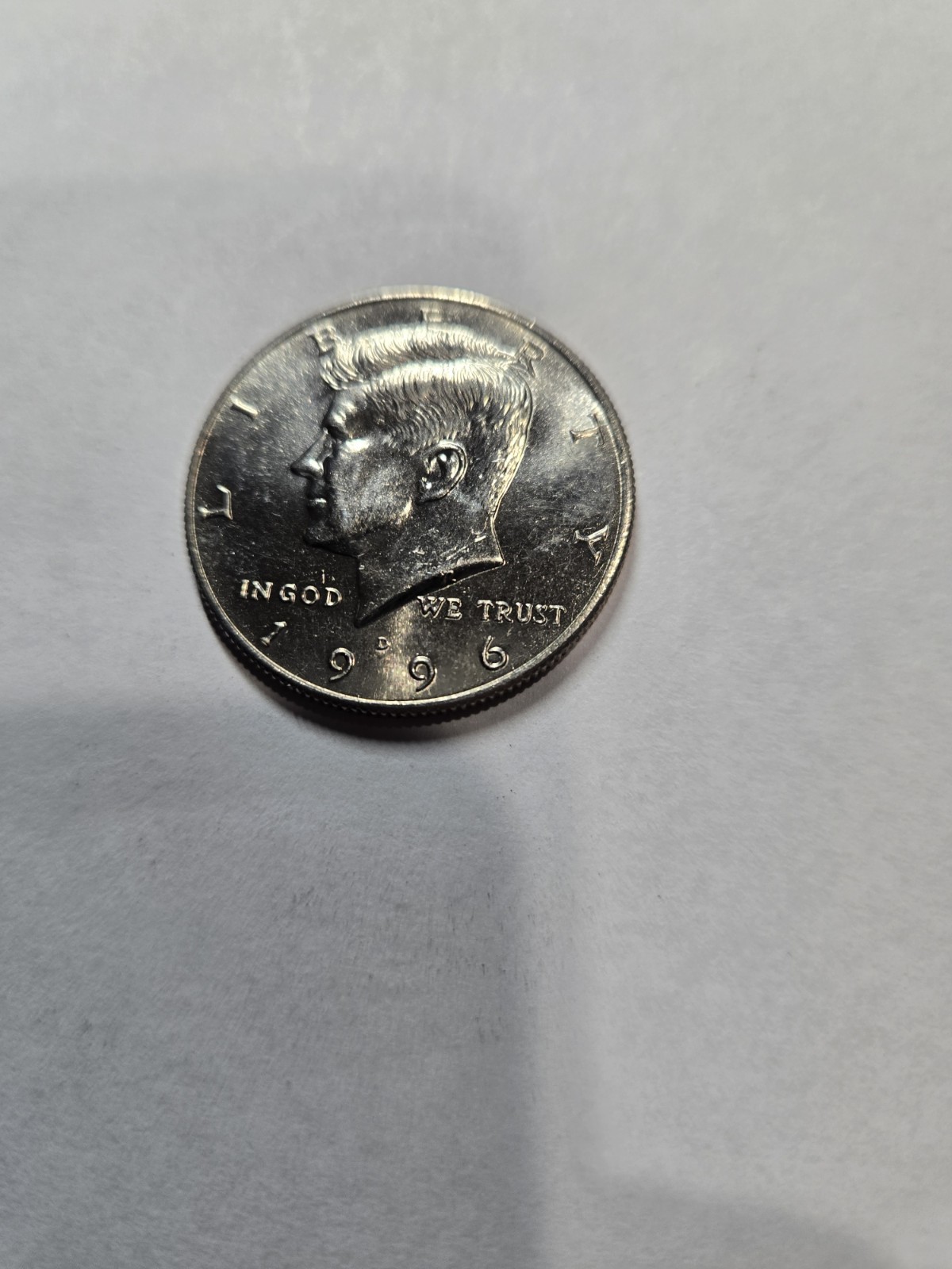 1996-D Kennedy Half Dollar.