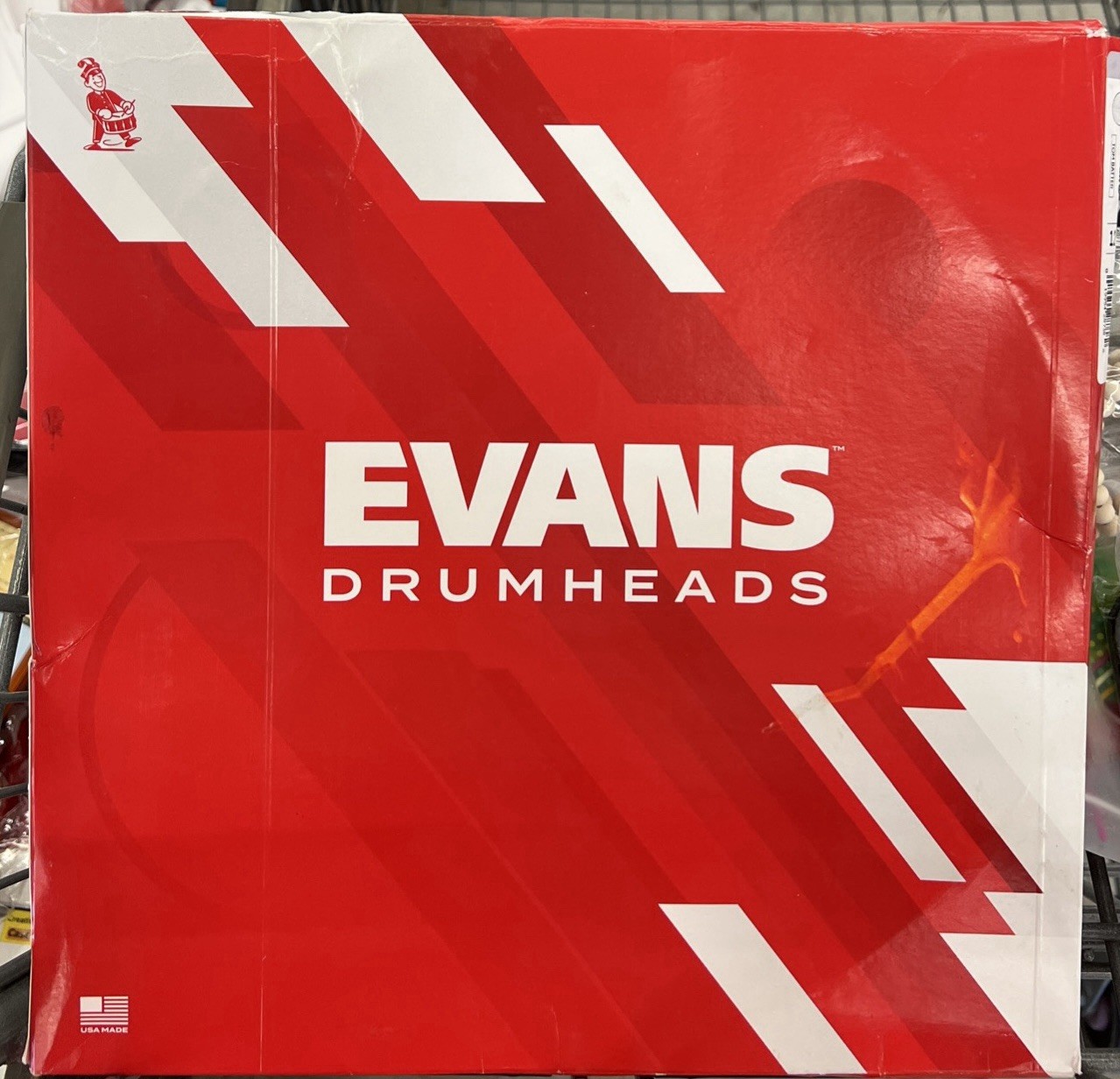 Evans Drumheads Genera Resonant Tom 12" Clear USA damaged box