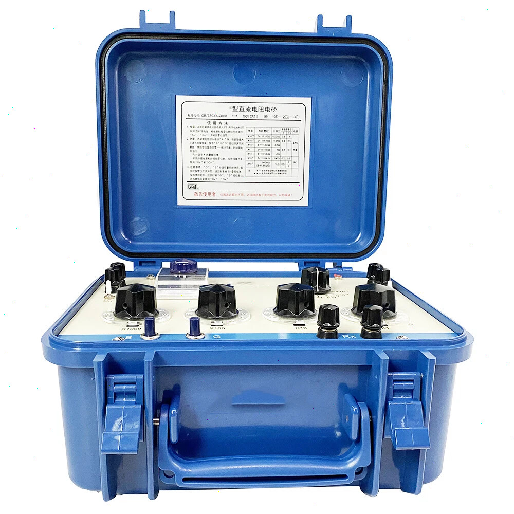 DC Resistance Box DC Bridge Wheatstone Bridges with Measurement Range 0~11.110MΩ