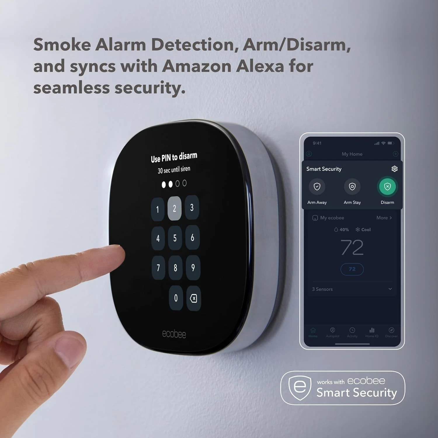 Ecobee Smart Thermostat Premium With SmartSensor COMES WITHOUT THE BOX