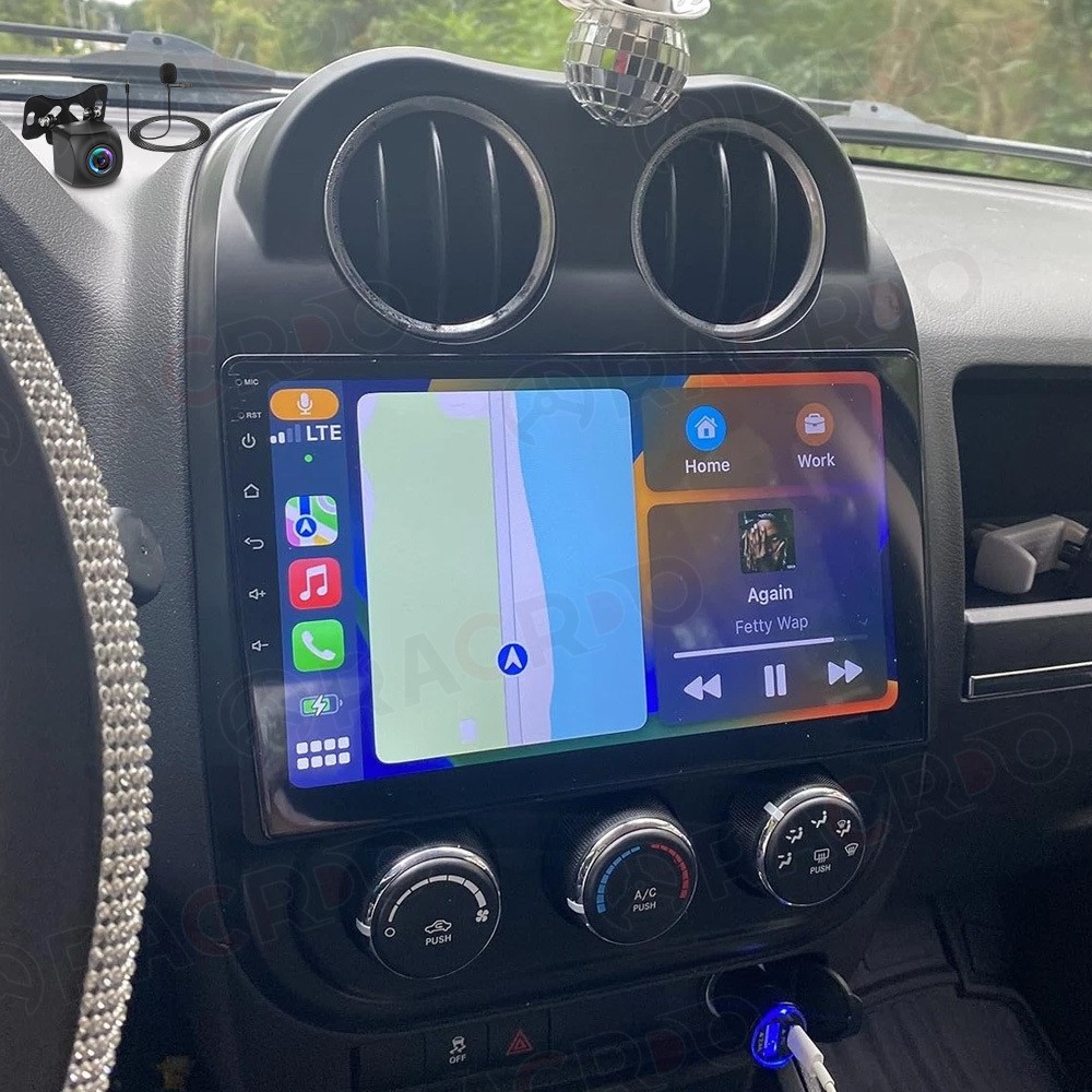 Apple Carplay For Jeep Patriot Compass 2009-2016 Car Stereo Radio GPS Android 15