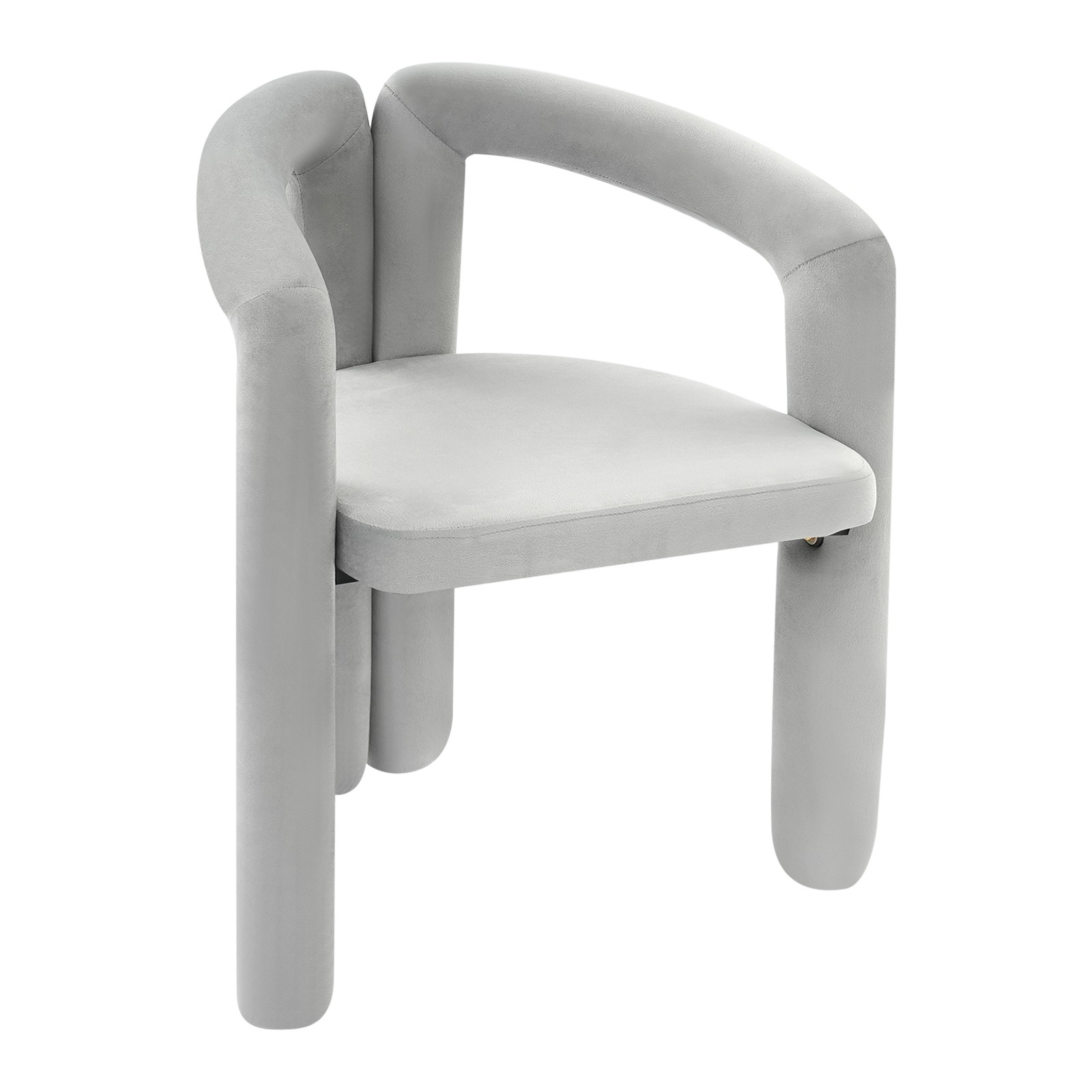 Modern Style Upholstered Chair Cosmetic Chair, Gray