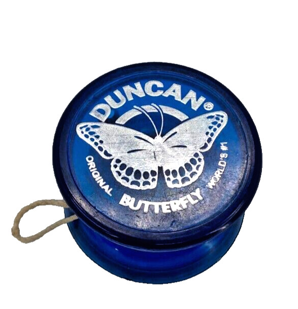 Vintage Duncan Yo-Yo Butterfly Blue Yo-Yo Made in USA Original