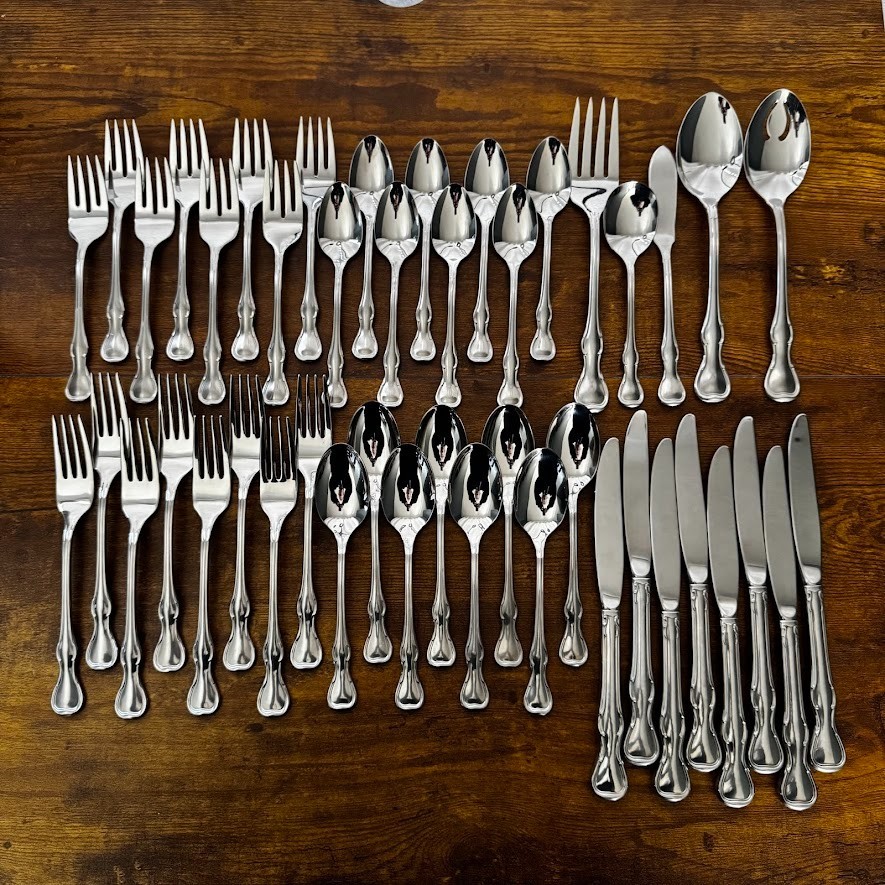 Reed & Barton Modern Provincial 5 Piece Place Setting for 8 Plus Serve Set 45 Pc