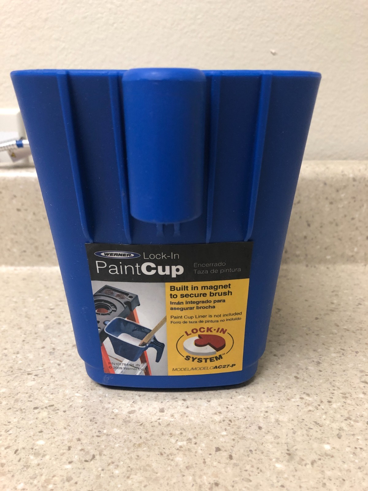 Werner Plastic Polymer Blue Paint Cup With Magnet 1 pk