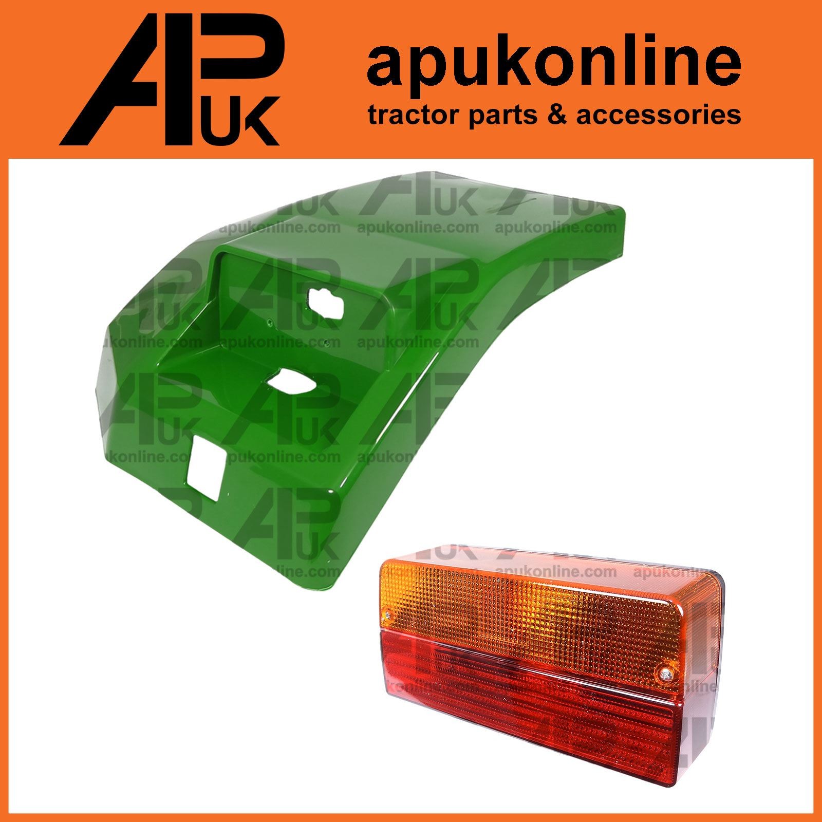 Mudguard Extension Fender RH & Brake Light Lamp Kit for John Deere 6800 Tractor