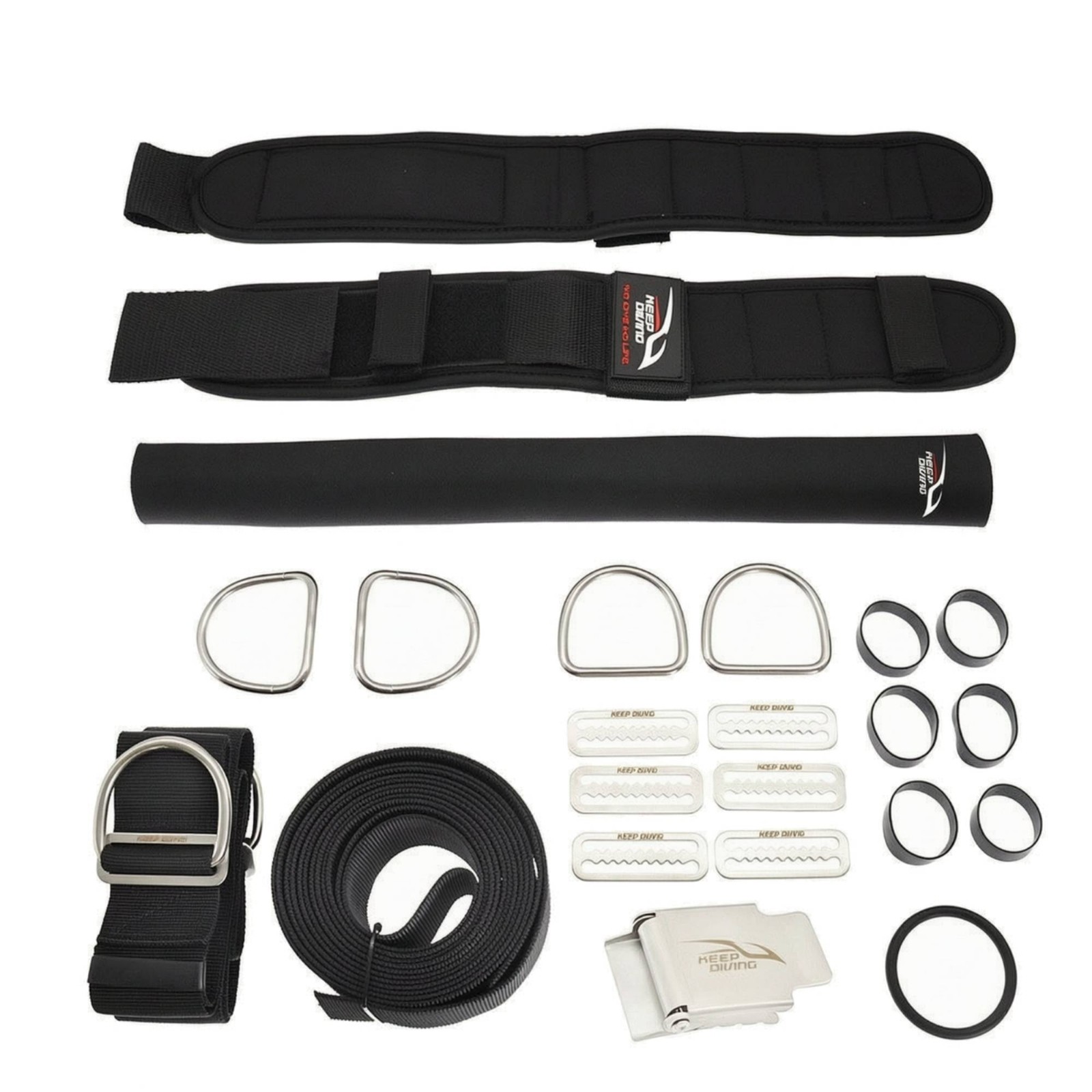 Diving Backplate Harness Adjustable Scuba Diving Harness with Shoulder Pads