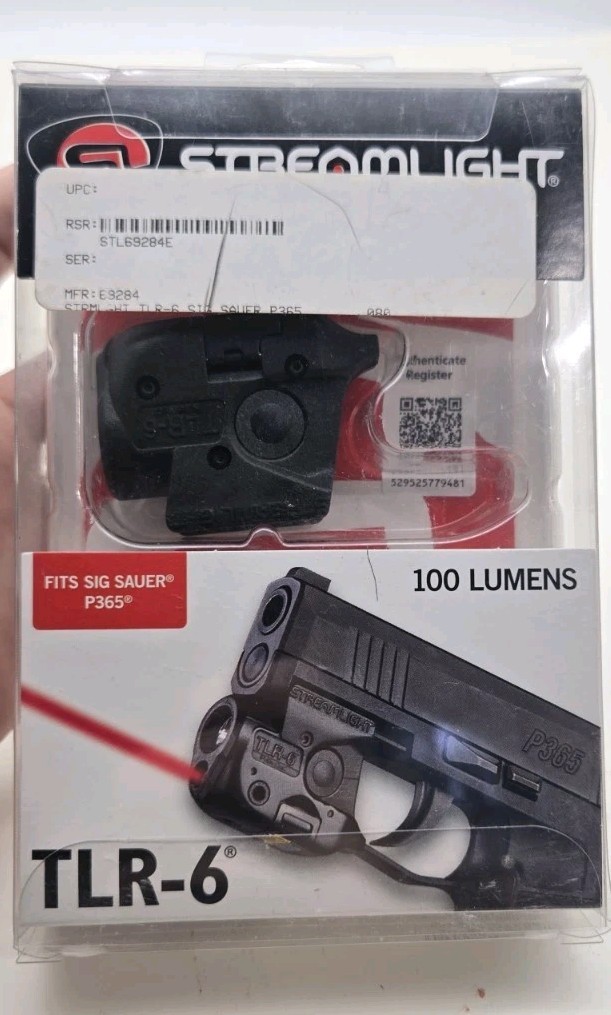 Streamlight TLR-6 Trigger Guard SIG P365 White LED w/Red Laser 100 Lumens (125)