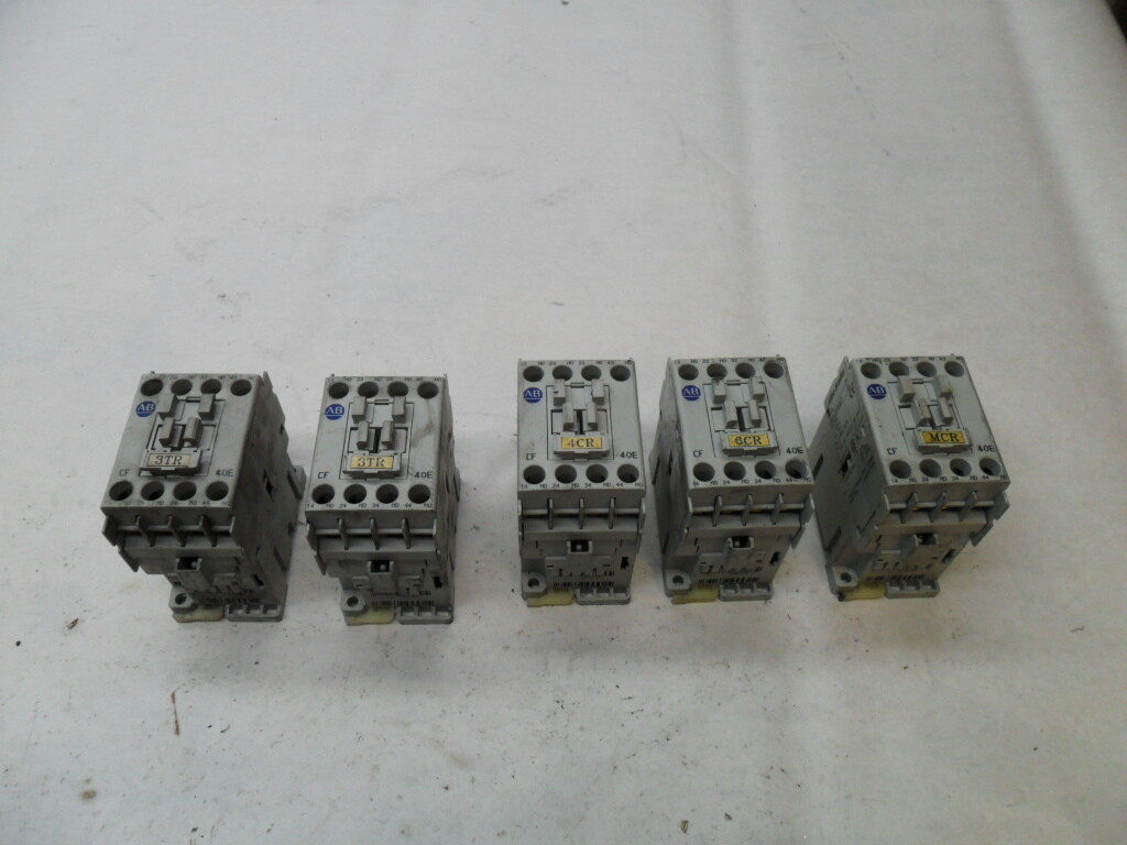 LOT OF 5 ALLEN BRADLEY 700-CF400* /A CONTACTOR 110-120V 50/60HZ 700-CF400D