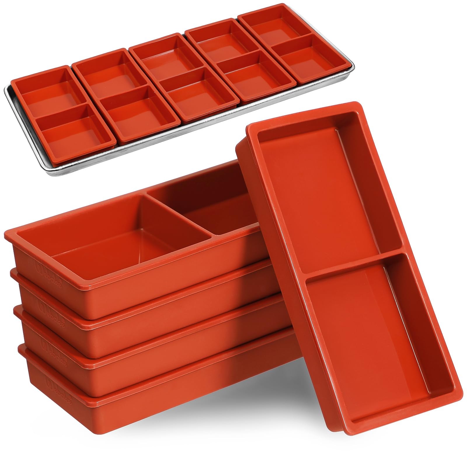 Silicone Tray Dividers Set of 5 for Medium and Small Freeze Dryer Trays Molds