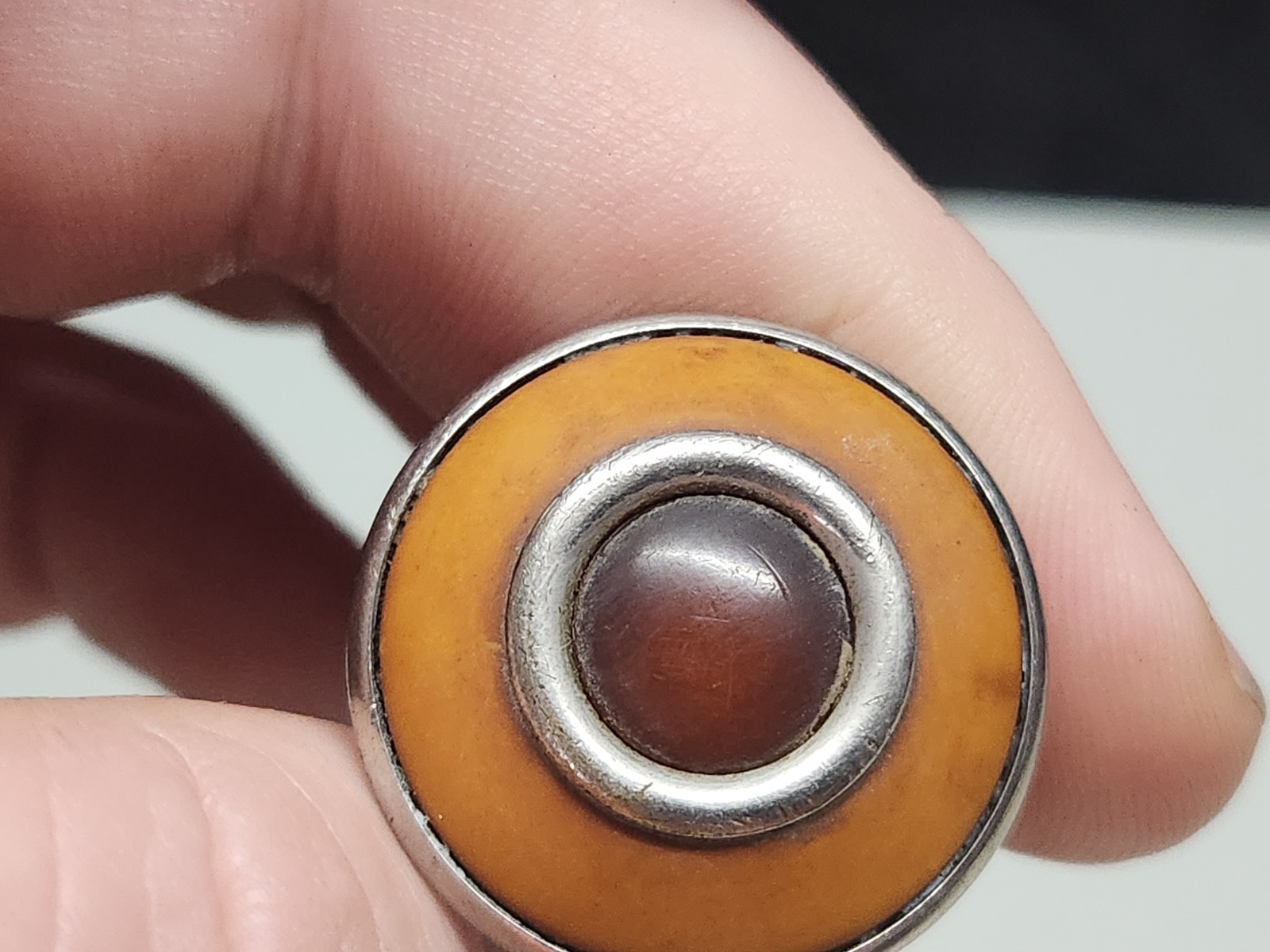 Packard Cigarette Lighter Cats Eye Bakelite Trim