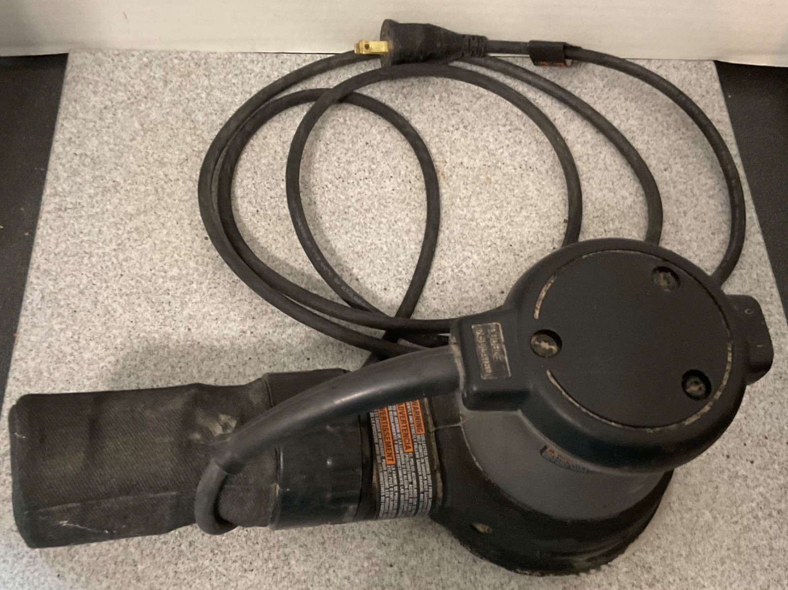 Porter Cable 382 Random Orbit Palm Sander 5" with Sawdust Catcher, Tested