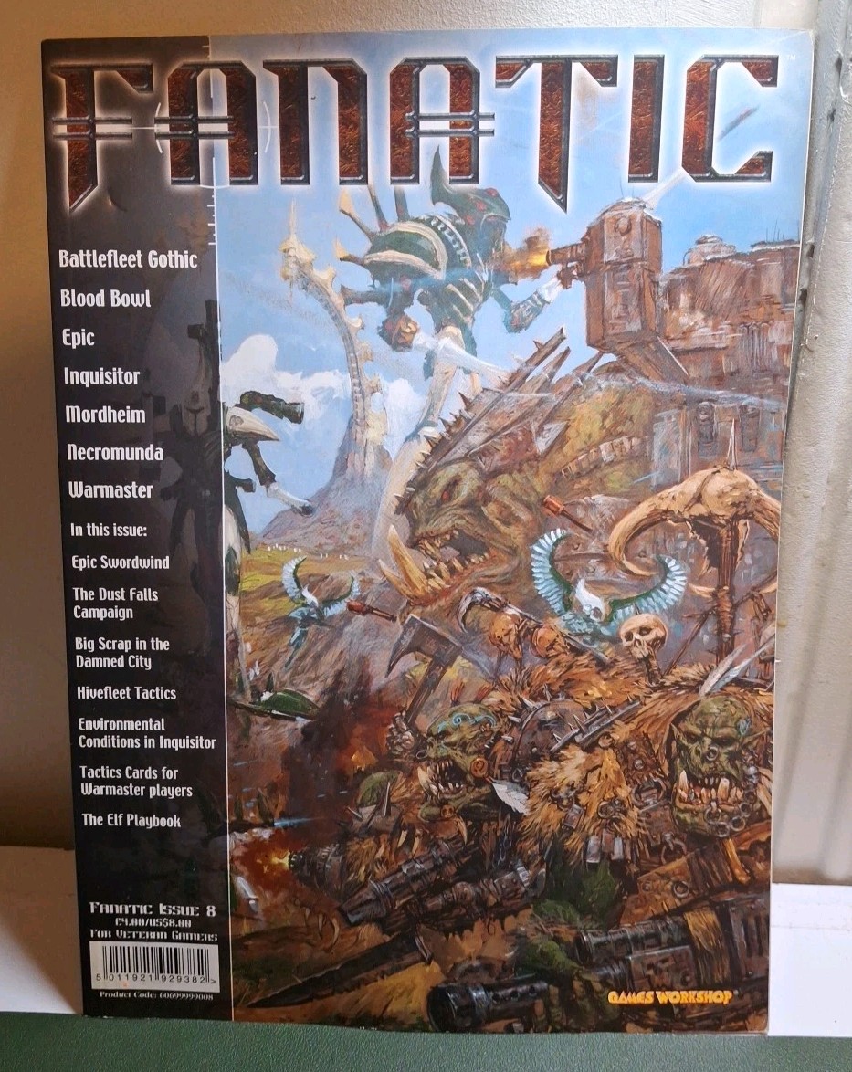 Lot Of Vintage Games Workshop Fanatic Magazines Issues 3 4 5 6 10 Very Good Cond