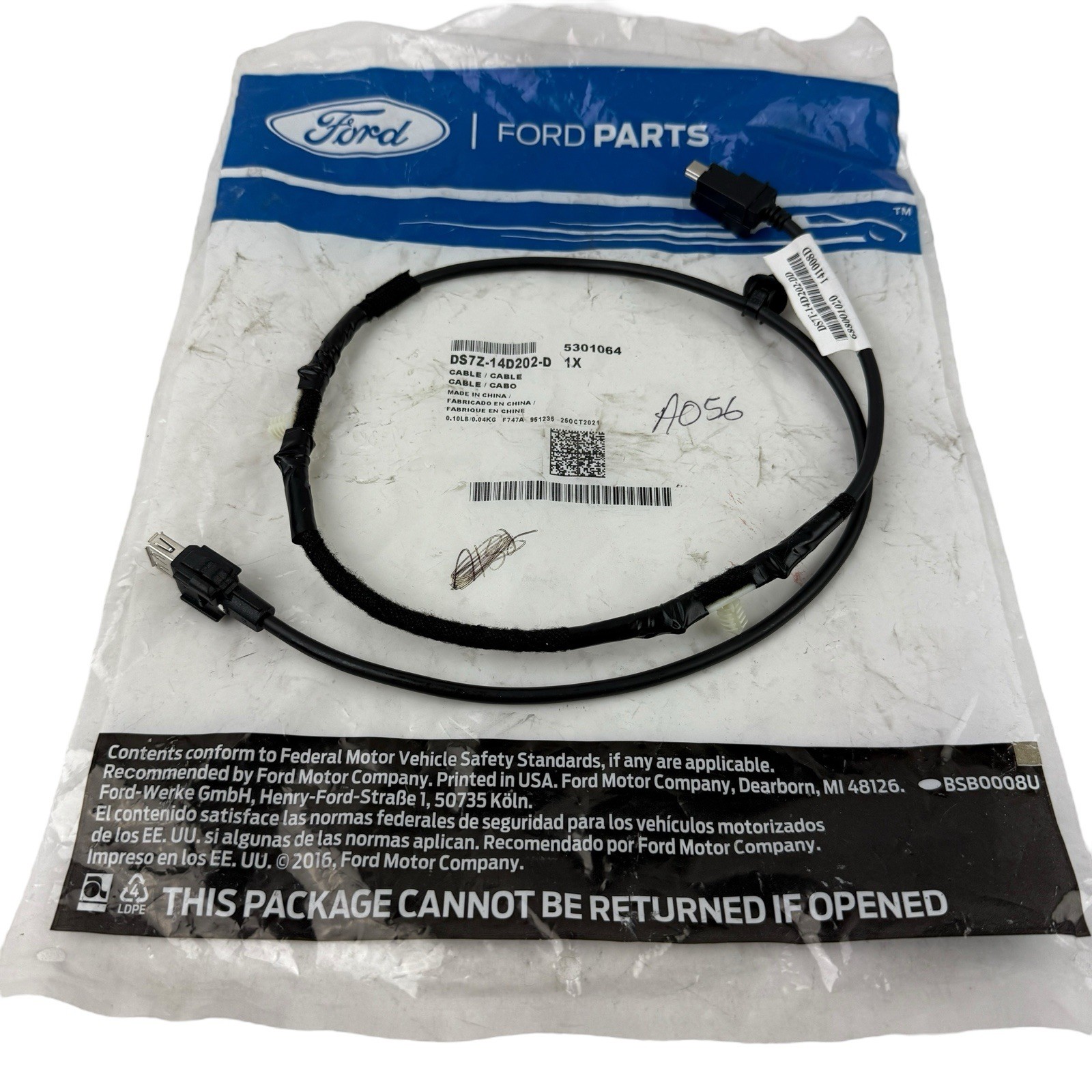 Genuine Ford OEM 13-20 Fusion GPS Navigation System Antenna Cable DS7Z-14D202-D