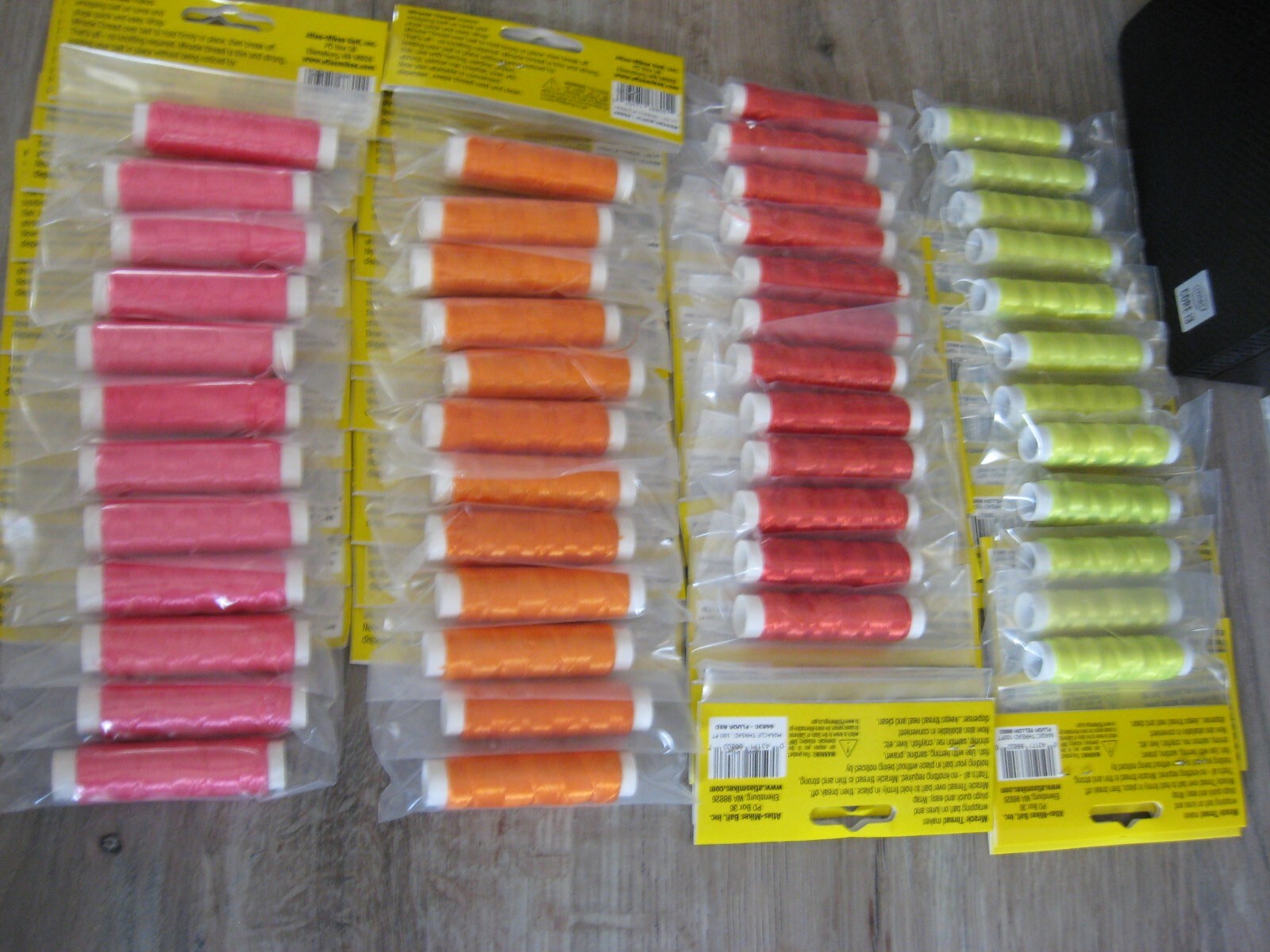 Atlas Mike's 100" Fluorescent Miracle Bait Wrap Thread For Spawn Egg Sac Netting