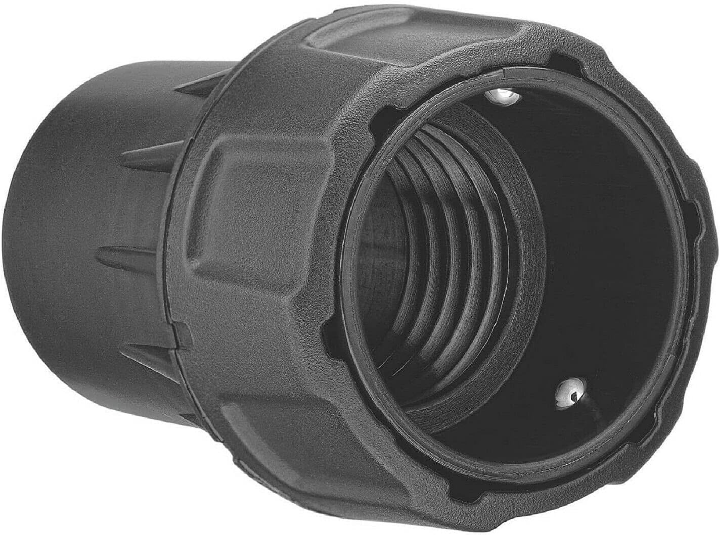 DWV9000 universal quick connector compatible with Dust 1-1/4 Inch, Black