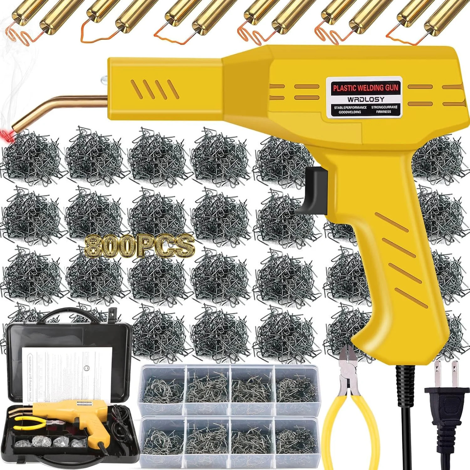 Plastic Welder, 800PCS Staples, Plastic Welding Kit, Must Have for DIYers, Insta