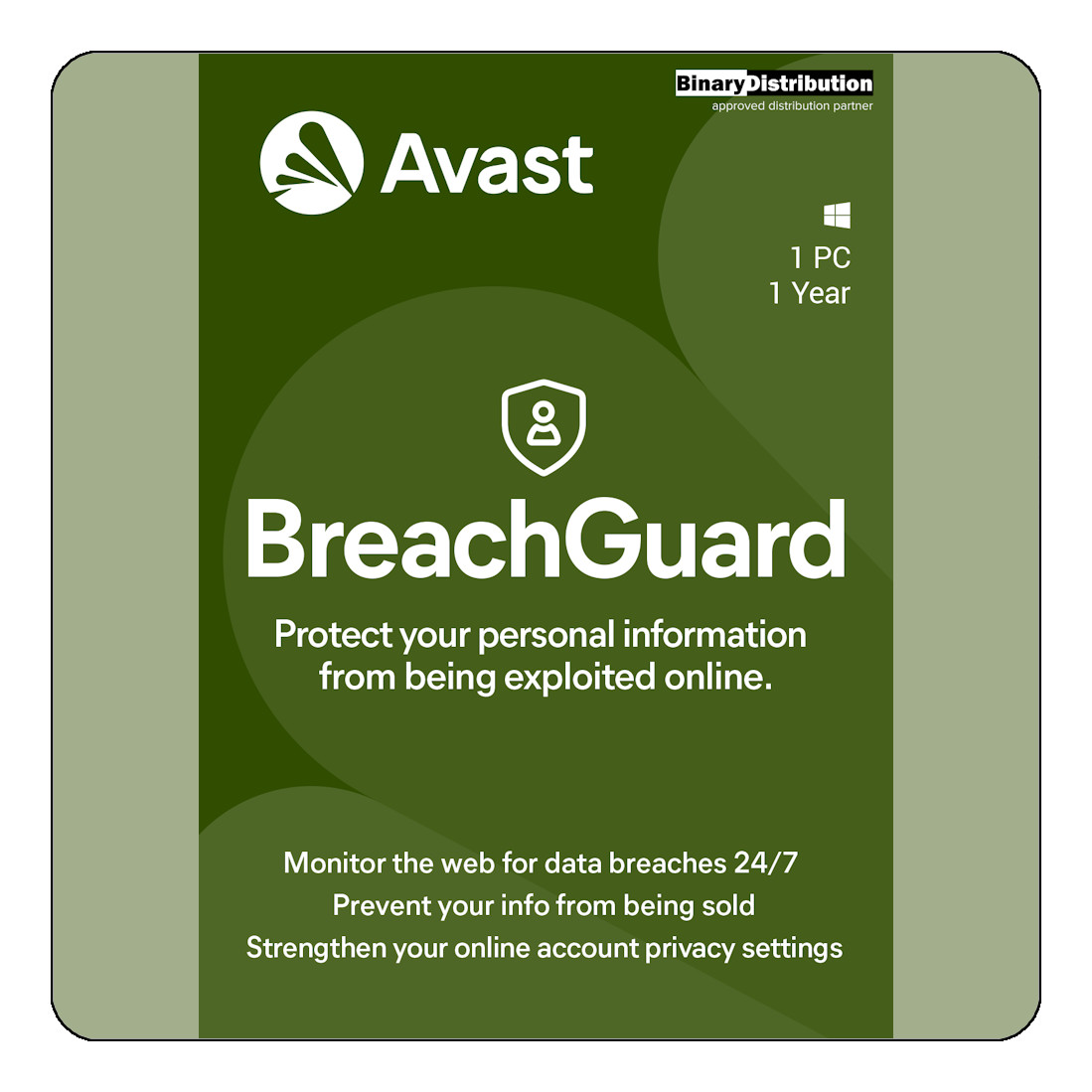 Avast BreachGuard 2026 - 1 PC - 1 Year - Privacy & Leak Protection [Download]