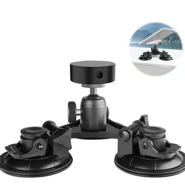 For Starlink Mini Roof Triangular Suction Cup Mount 360 Horizontal Adjustment