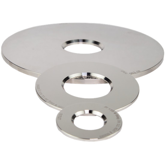3" Universal Orifice Plate Stainless Steel 3.437" OD x 1.0" ID x 0.125" Thick