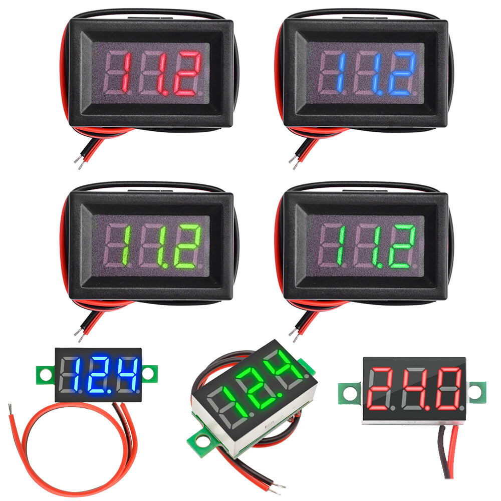 0.36inch 2-wire Digital Voltmeter DC4-30V Voltage Panel Meter with/Without Shell