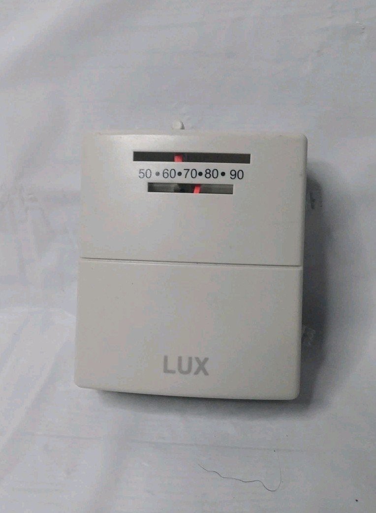 Lux Easy Temp Mechanical Heating & Cooling Thermostat Gray Snap-Action Switch