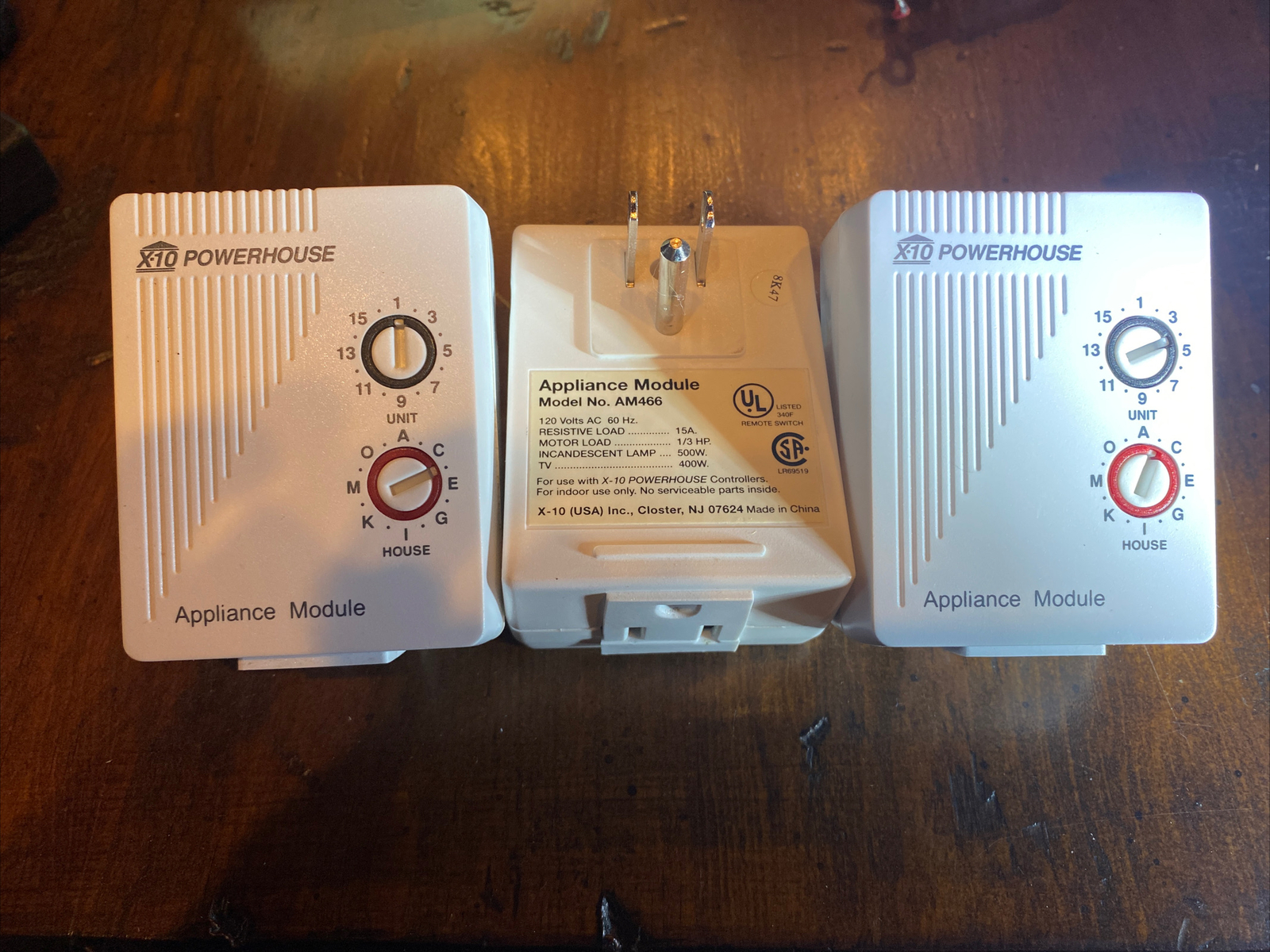 LOT OF Three (3)- X10 AM466 3-Pin Grounded Appliance X-10 AM-466