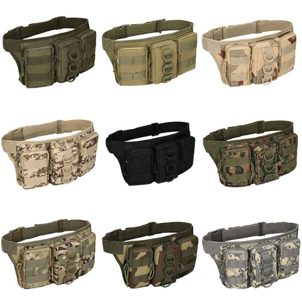 Tactical Fanny Pack Military WR Nylon Waist Bag Money Belt Bumbag for Daily Use