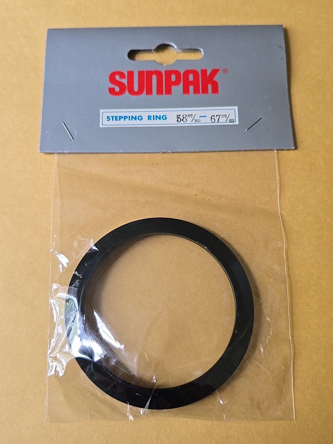 Vtg NOS Metal Step Up Adapter Ring 58mm Lens to 67mm Filter Converter E58-E67
