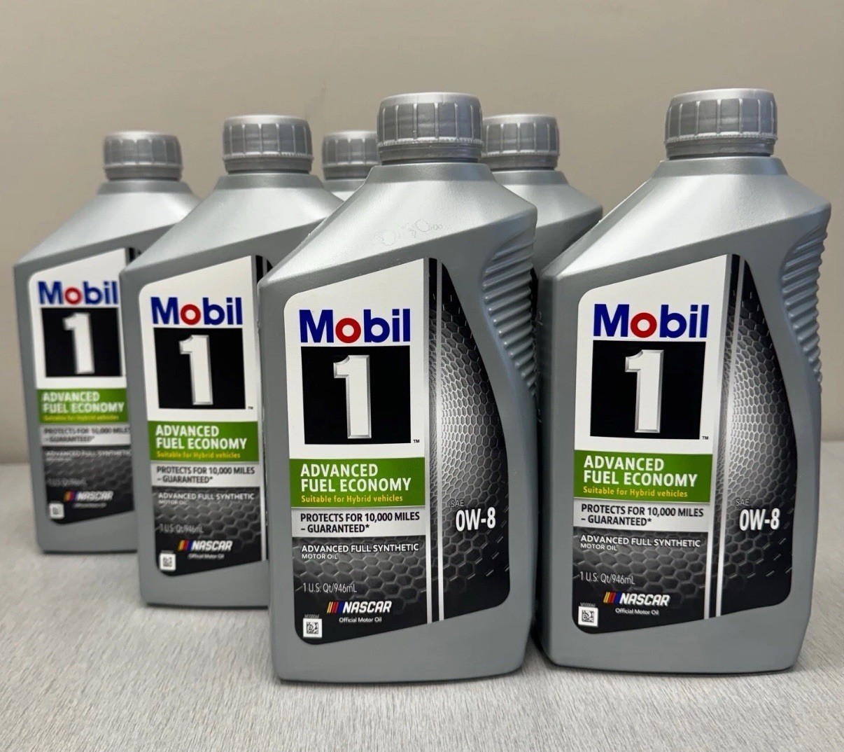 Mobil 1 Synthetic Motor Oil 0W-8 JASO GLV-1- 6 Quarts (1 Case)