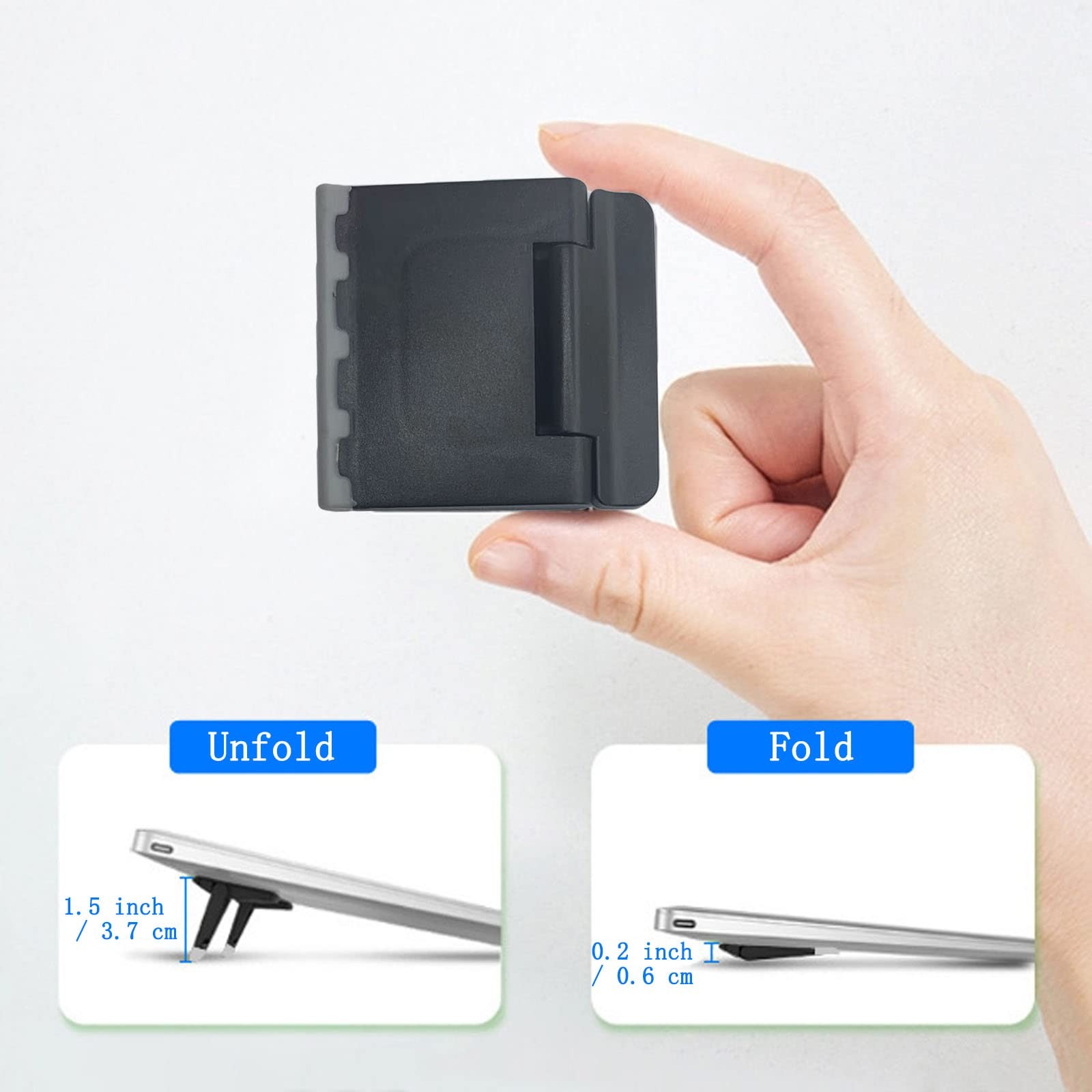 2 PCS Portable Computer Keyboard Riser Invisible Plastic Feet Tilt Stand
