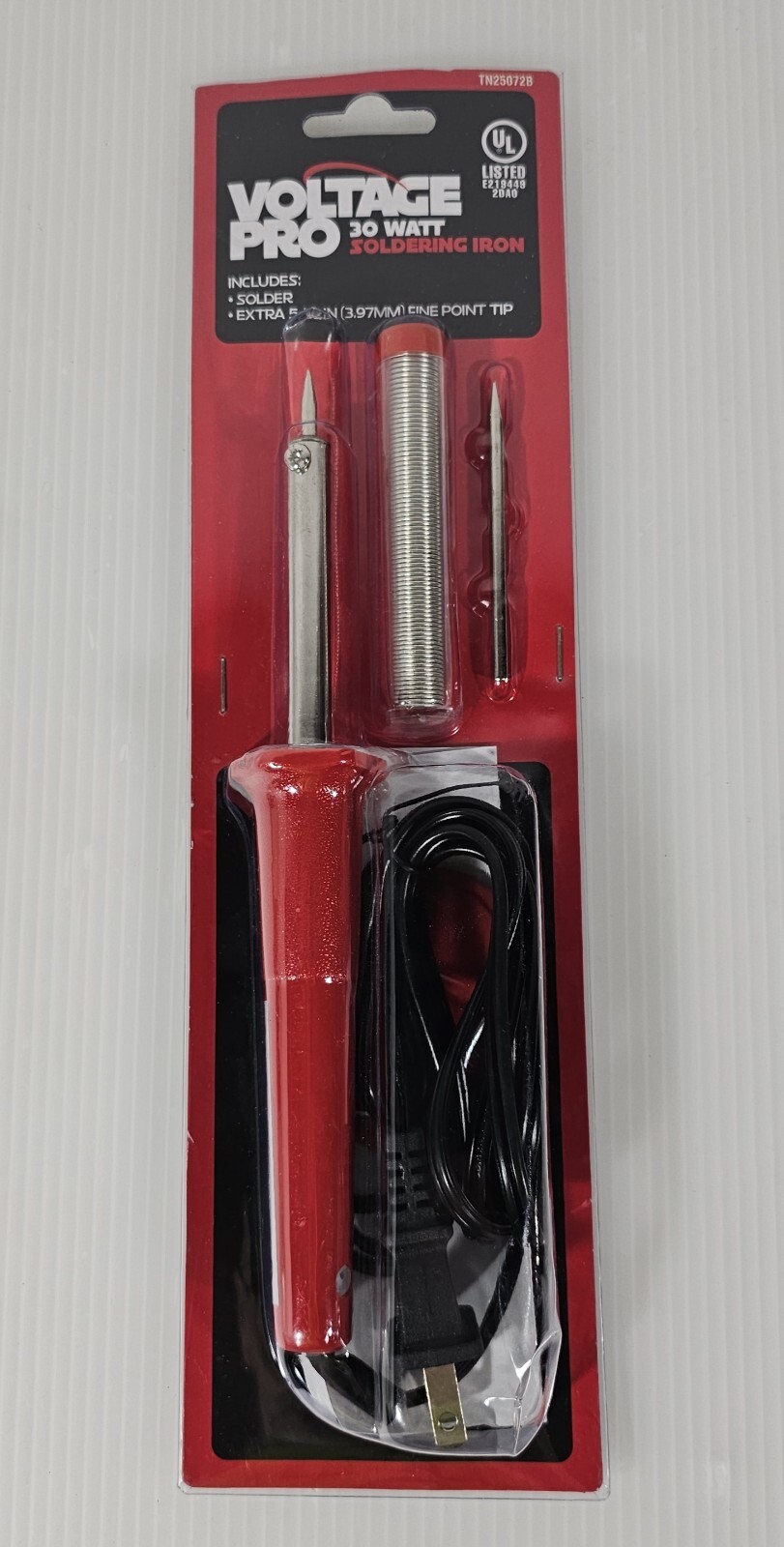 Voltage Pro 30 Watt Soldering Iron w Solder, Extra Tip, Stand