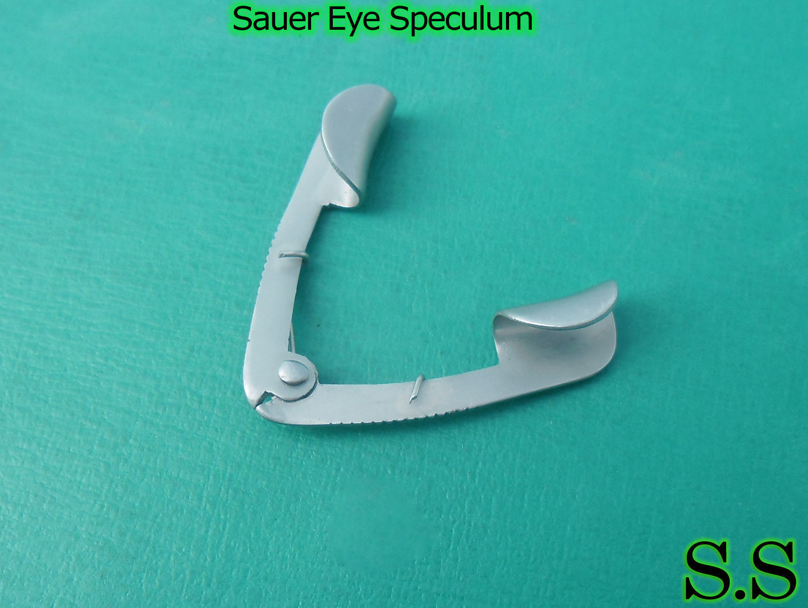 Sayer Eye Speculum,Solid Blade 1cm,Overall Lgth 1-1/4"