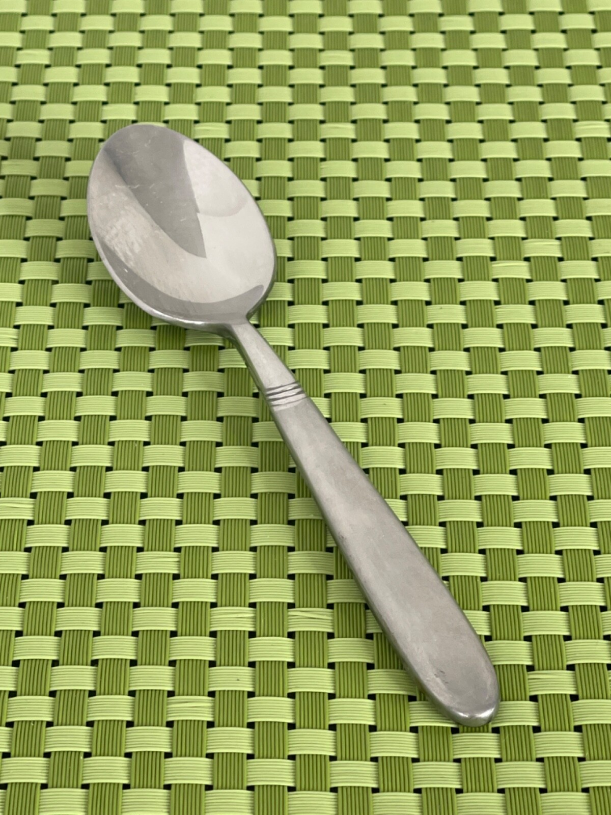 Studio Stainless Teaspoon Frosted Handle Glossy Bowl China Flatware B79G