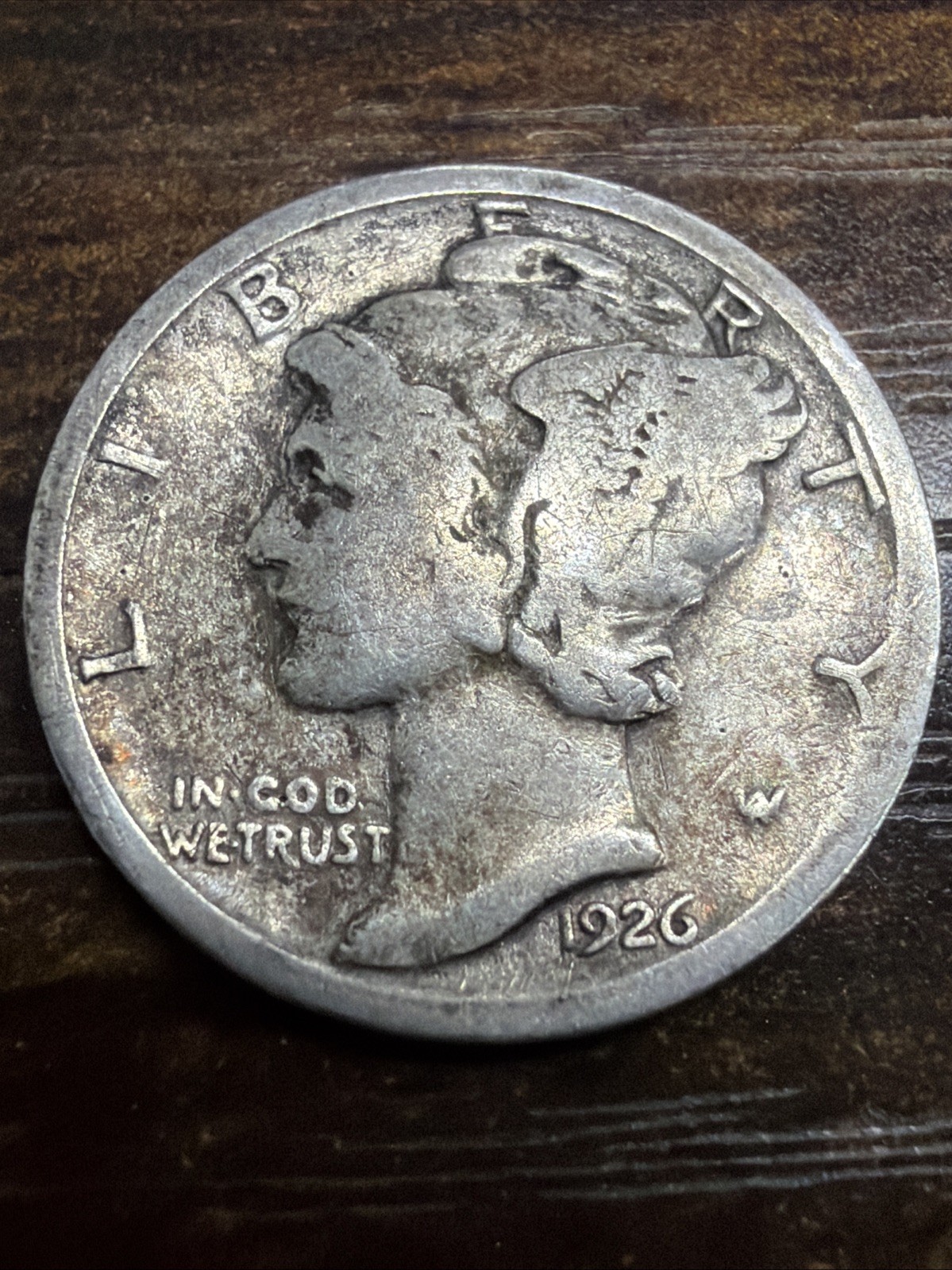 1926 Mercury Dime - Actual Silver Coin  Shown Same Day Shipping