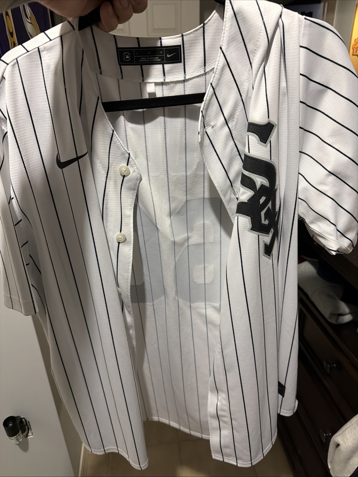 Nike Chicago White Sox Jersey White, Large