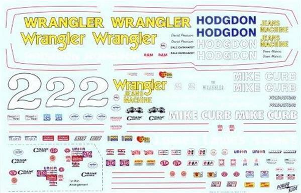 Powerslide 012 #2 Dale Earnhardt 1979-80 1/25 waterslide Nascar decal