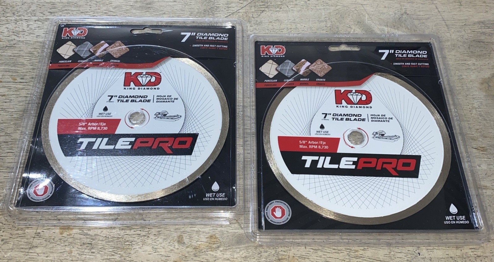 2 Pack - King Diamond 7 in. Diamond Tile Circular Saw Blade, C70S7