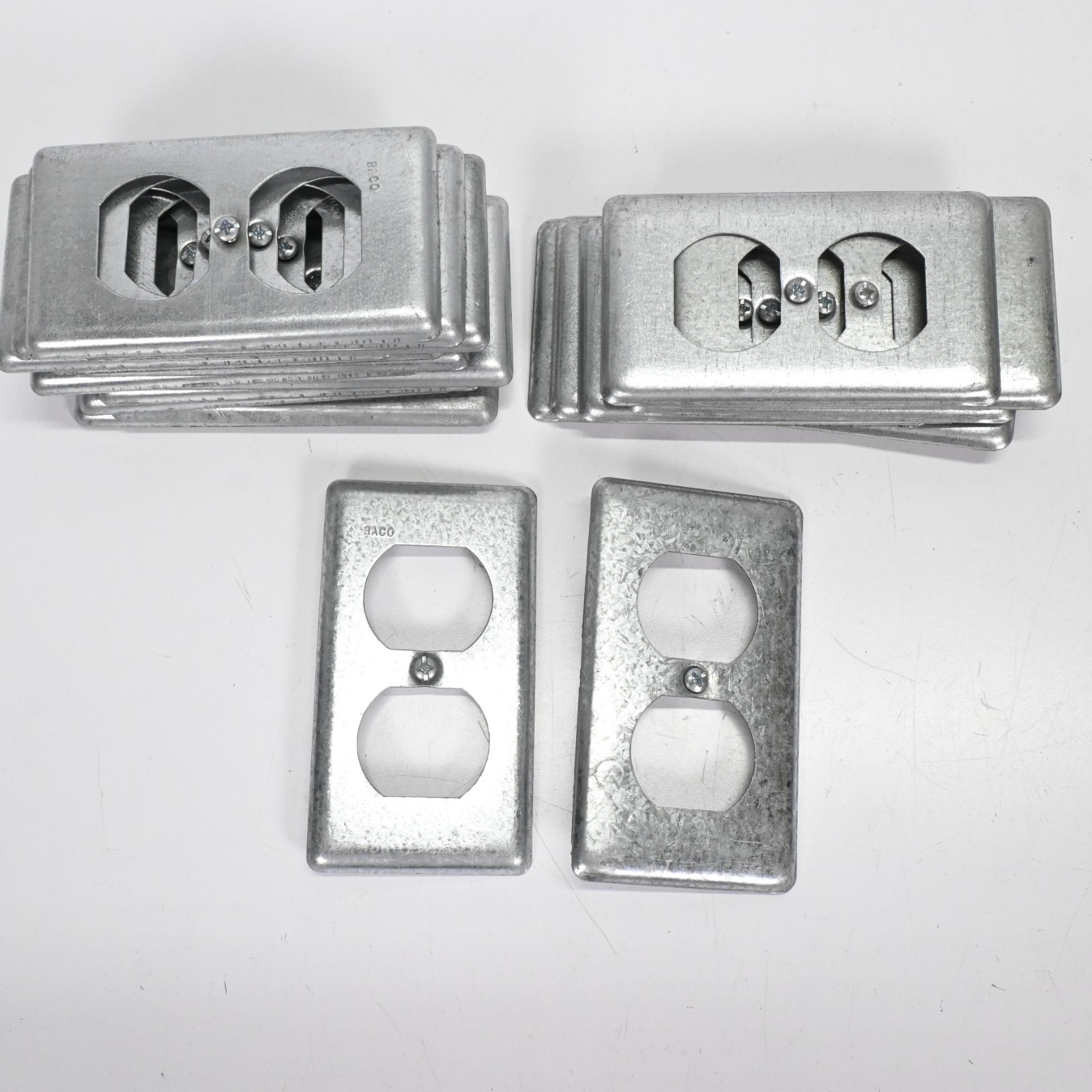(14 qty) RACO & (8 qty) Unmarked 4" X 2" Duplex Receptacle