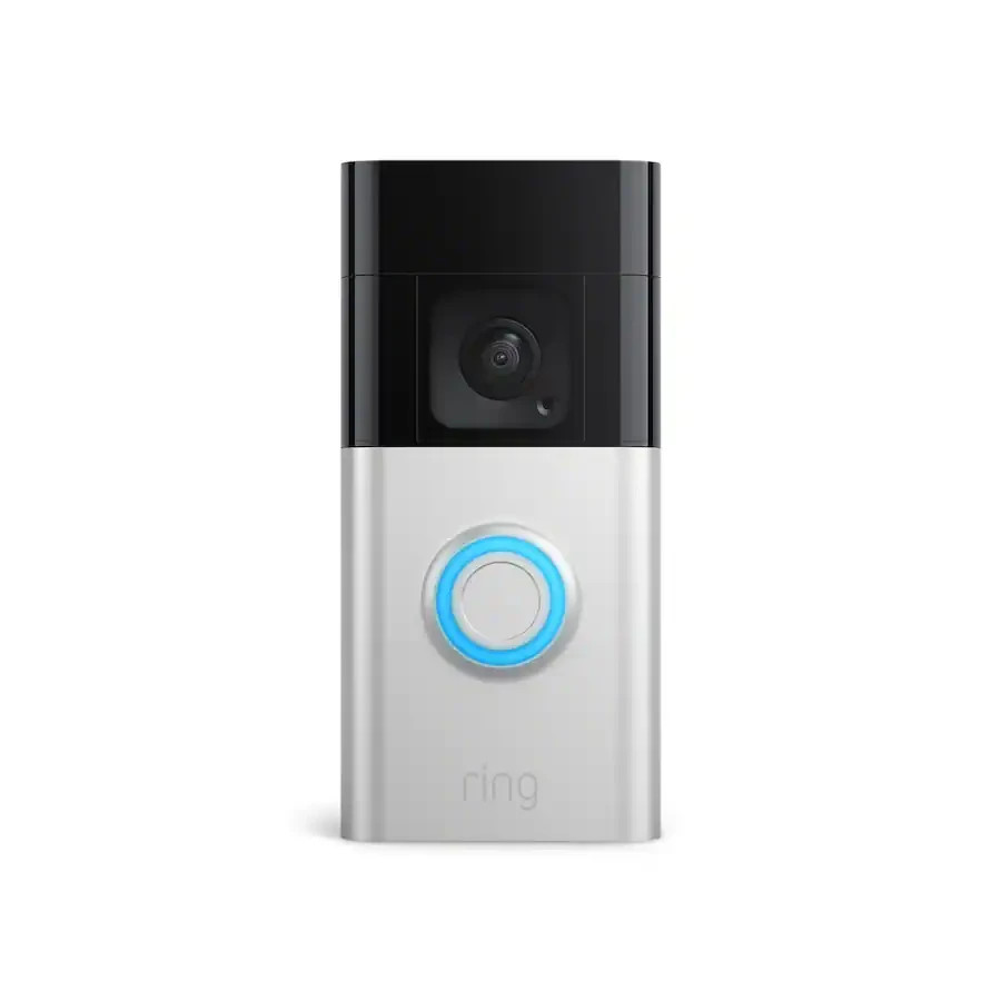 Ring Battery Doorbell Plus Smart Wifi Video Security Camera Satin Nickel
