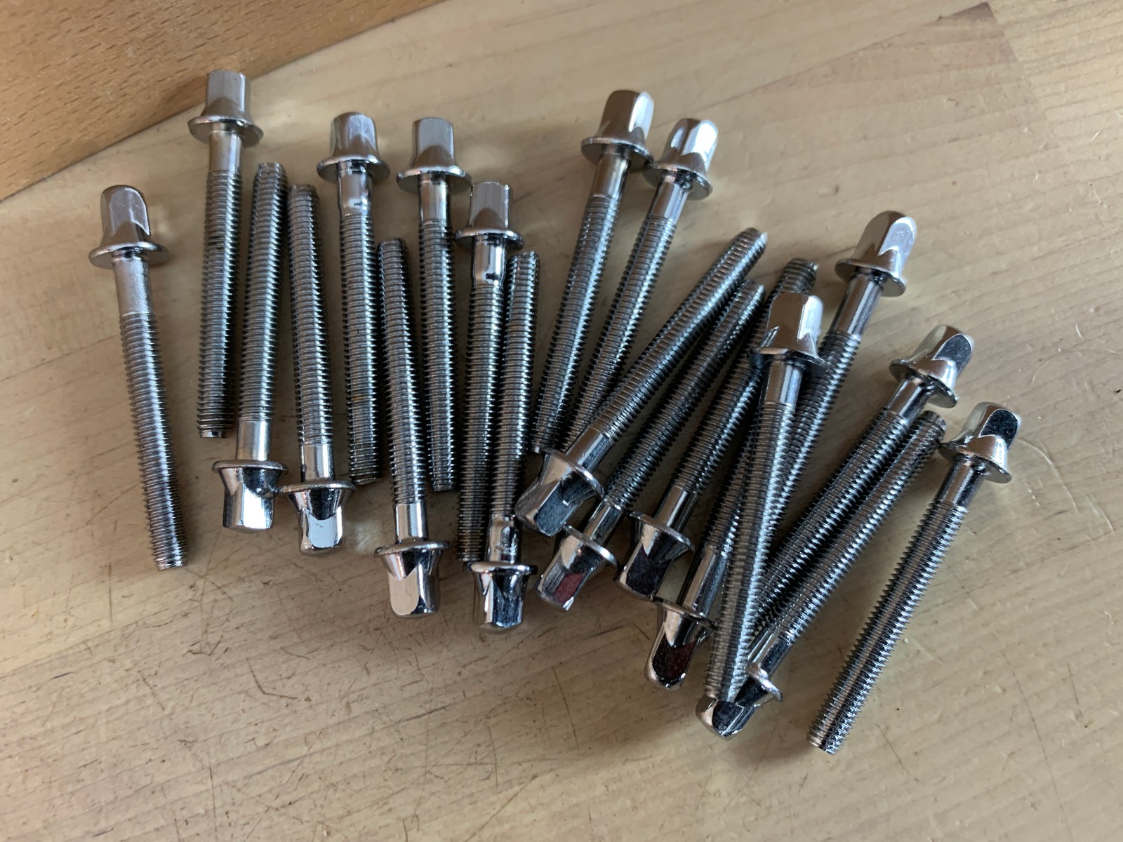 DW DRUM WORKSHOP Lot of 20x 1-5/8-Inch TENSION ROD Snare Drum Part Fine TP30 Crm