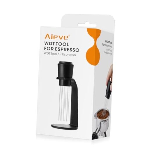 WDT Tool Espresso, Distribution Tool Espresso Accessories, 10 Black-Plastic