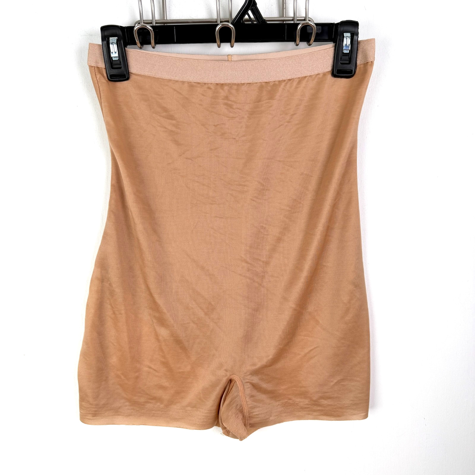 SKIMS Sheer Sculpt Shorts L Sienna Shapewear High Waist Mid Thigh Nude