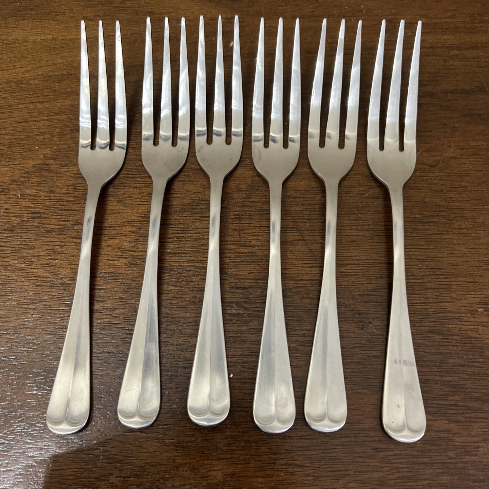 Set Of 6 Rogers Jeffferson Manor Wellesley Taiwan 3 Prong Salad Forks
