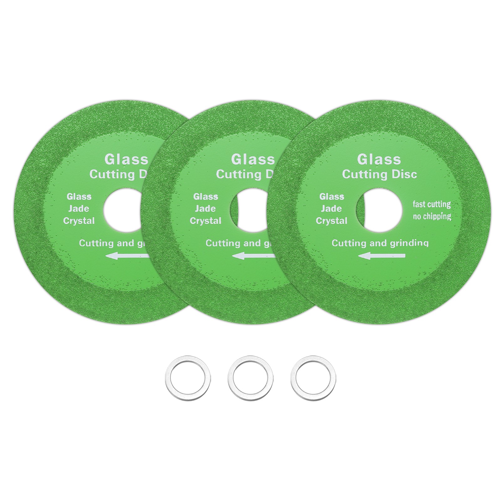 3 Pack Glass Cutting Disc 4 Inch Diamond Cutting Disc with 4/5 Inch Arbor